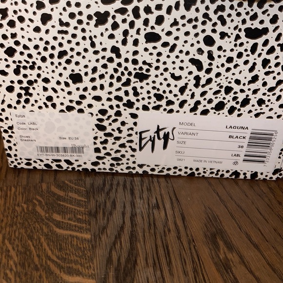 NEW Eytys Laguna Black Sneakers Size EU 38 - Picture 5 of 5